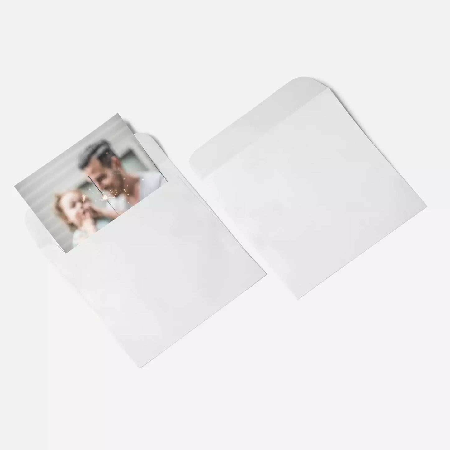 Carte 15x15 recto/verso pliée carrée